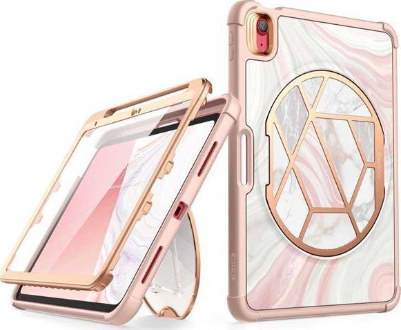 Supcase Cosmo Marble Pink iPad, 10.9" cena un informācija | Somas, maciņi | 220.lv