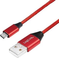LogiLink CU0151, USB-A 2.0 - micro-USB, 0.3m cena un informācija | Savienotājkabeļi | 220.lv