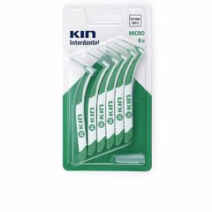 Zobu birste Interdental Kin Micro 6 gb. 0,9 mm cena un informācija | Zobu pastas, birstes | 220.lv