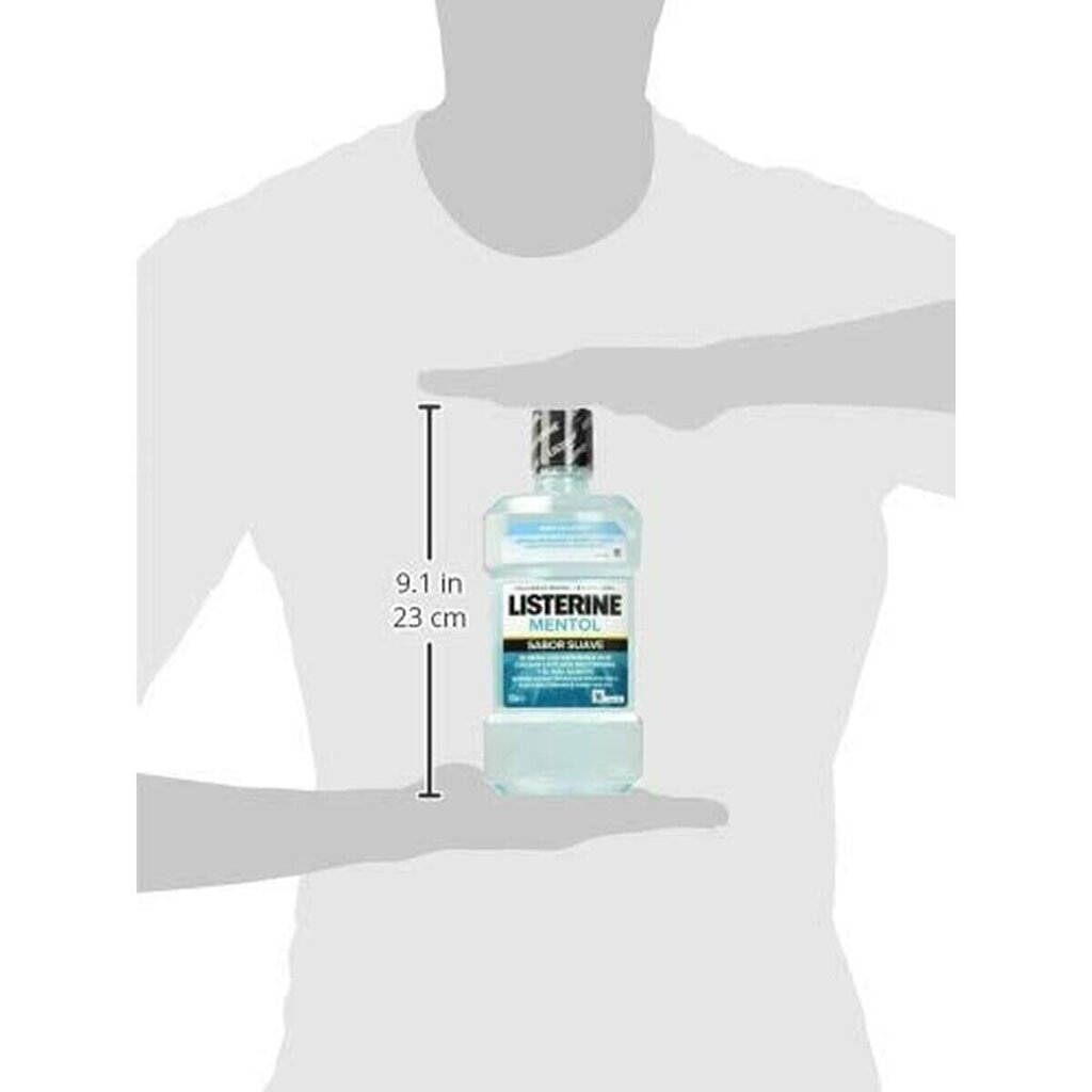 Mutes Skalošanas Līdzeklis Listerine Cool Mint Zero Alcohol (500 ml) (Mutes Skalošanas Līdzeklis) cena un informācija | Zobu pastas, birstes | 220.lv