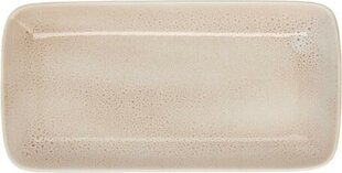 Uzkodu paplāte Ariane Porous 28 x 14 cm Keramika Bēšs (6 gb.) cena un informācija | Trauki, šķīvji, pusdienu servīzes | 220.lv
