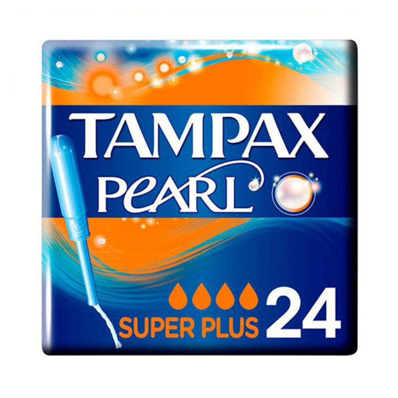 Iepakojums Ar Tamponiem Pearl Super Plus Tampax (24 gb.) цена и информация | Tamponi, higiēniskās paketes, ieliktnīši | 220.lv