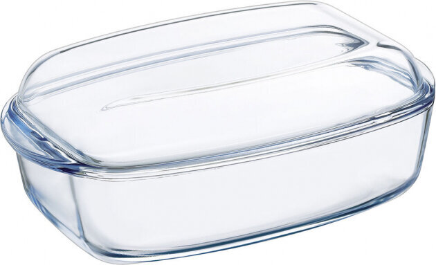 Pasniegšanas Plate Pyrex Classic Ar vāku 4,5 L 38 x 22 x 11 cm Caurspīdīgs Stikls (3 gb.) cena un informācija | Cepamais papīrs, trauki, formas | 220.lv