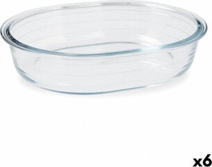 Pasniegšanas Plate Pyrex Classic Ovāls Caurspīdīgs Stikls 25 x 20 x 6 cm (6 gb.) cena un informācija | Cepamais papīrs, trauki, formas | 220.lv