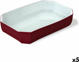 Поднос Pyrex Color's Прямоугольный Красный Cтекло 33 x 22 cm (5 штук) цена и информация | Формы, посуда для выпечки | 220.lv