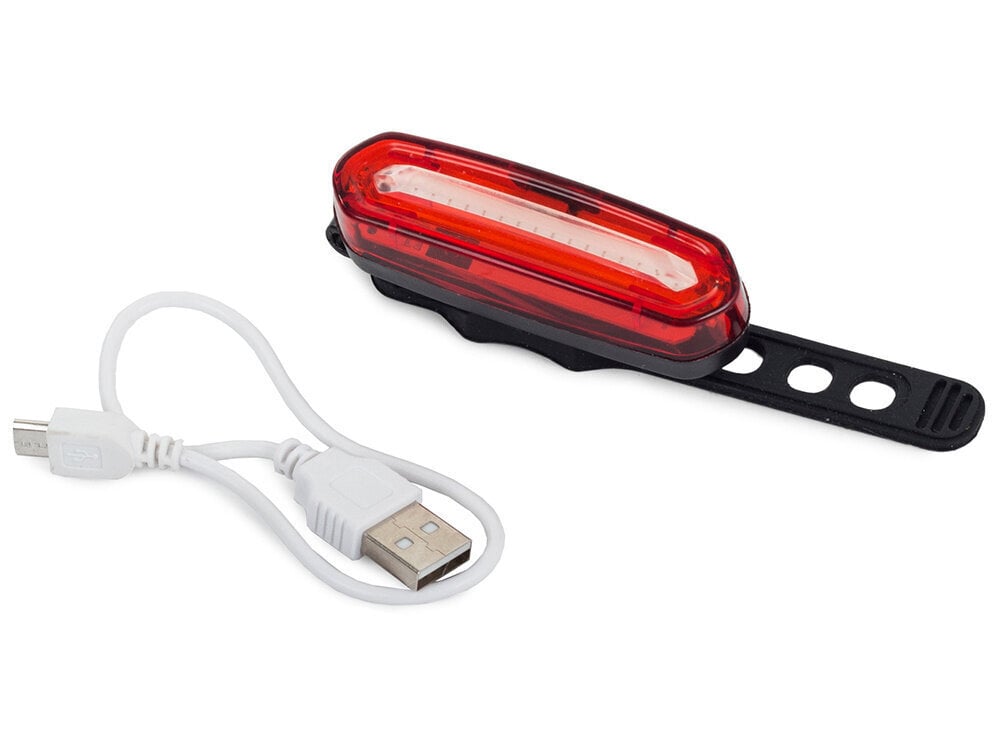 Uzlādējams USB Led COB aizmugurējais velosipēda lukturis cena un informācija | Velo lukturi un atstarotāji | 220.lv