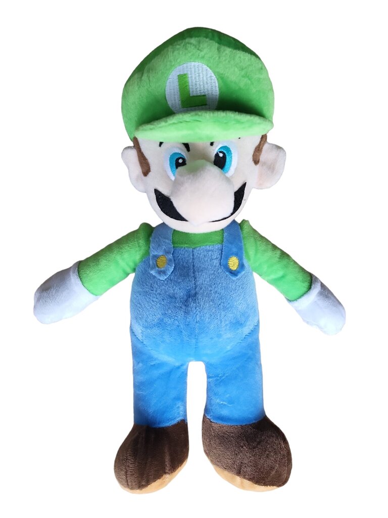 Mīkstā rotaļlieta Super Mario, Luigi, 38cm цена и информация | Mīkstās (plīša) rotaļlietas | 220.lv