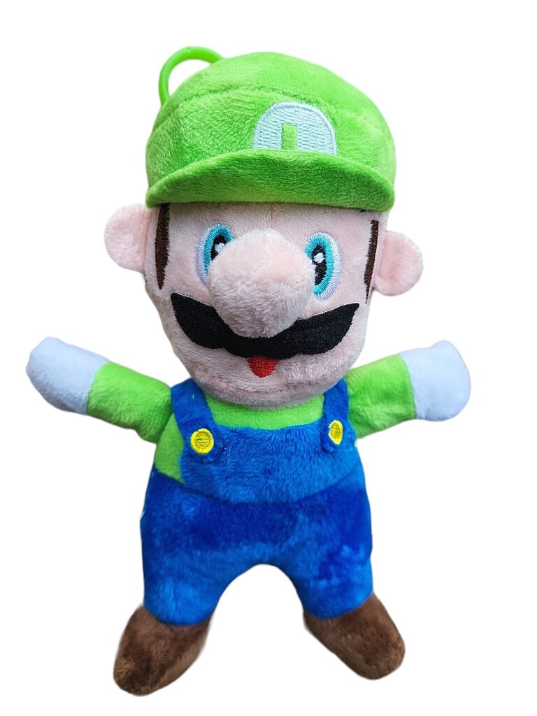 Mīkstā rotaļlieta/kulons Super Mario, Luigi, 18cm цена и информация | Mīkstās (plīša) rotaļlietas | 220.lv