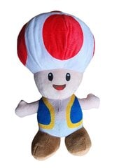 Mīkstās rotaļlietas Super Mario, Toad, 21 cm cena un informācija | Mīkstās (plīša) rotaļlietas | 220.lv