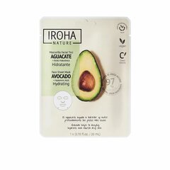 Mitrinoša Sejas maska Iroha Nature Avokado Hialuronskābe (20 ml) cena un informācija | Sejas maskas, acu maskas | 220.lv