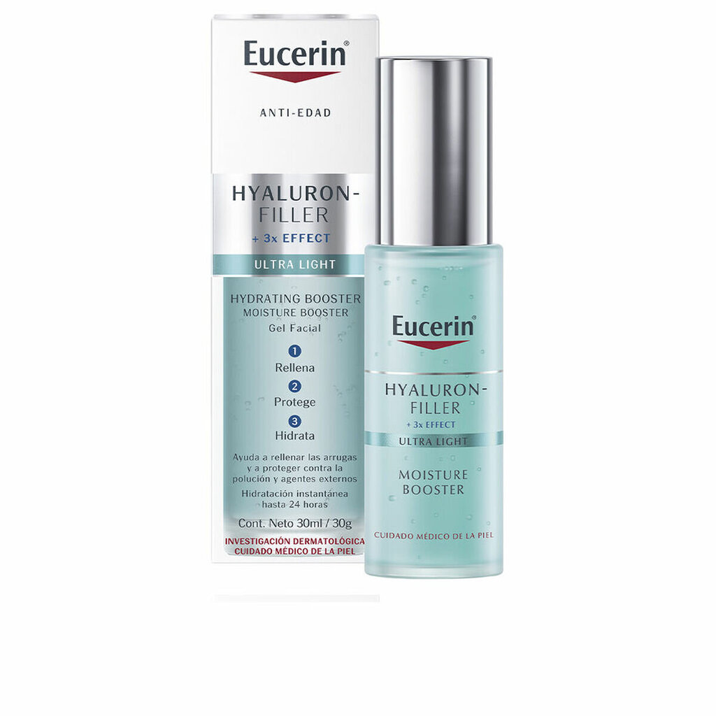 Sejas želeja Eucerin Hyaluron Filler Ultra Light (30 ml) cena un informācija | Serumi sejai, eļļas | 220.lv