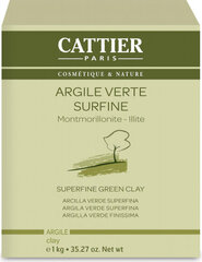 Zaļais māls Cattier Superfine Green Clay, 1000 g cena un informācija | Sejas maskas, acu maskas | 220.lv