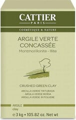 Zaļais māls Cattier Crushed Green Clay, 3 kg cena un informācija | Sejas maskas, acu maskas | 220.lv
