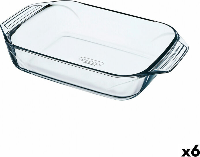 Krāsns Trauks Pyrex Irresistible Taisnstūra 35 x 23,1 x 6,5 cm Caurspīdīgs Stikls (6 gb.) cena un informācija | Cepamais papīrs, trauki, formas | 220.lv