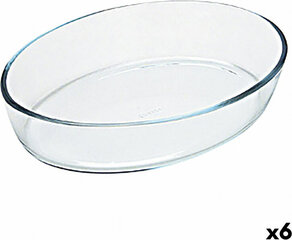 Krāsns Trauks Pyrex Classic Ovāls 35 x 24 x 7 cm Caurspīdīgs Stikls (6 gb.) цена и информация | Формы, посуда для выпечки | 220.lv