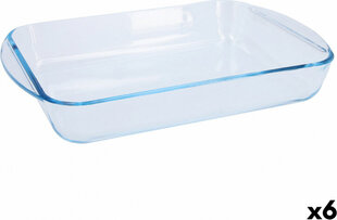 Форма для выпечки Pyrex Classic Прямоугольный 35 x 23 x 6 cm Прозрачный Cтекло (6 штук) цена и информация | Формы, посуда для выпечки | 220.lv