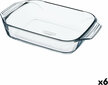 Krāsns Trauks Pyrex Irresistible Taisnstūra 27,5 x 16,9 x 6 cm Caurspīdīgs Stikls (6 gb.) cena un informācija | Cepamais papīrs, trauki, formas | 220.lv