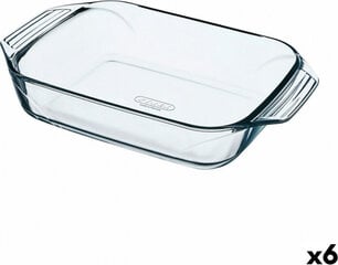 Форма для выпечки Pyrex Irresistible Прямоугольный 31,5 x 19,7 x 6,4 cm Прозрачный Cтекло (6 штук) цена и информация | Формы, посуда для выпечки | 220.lv