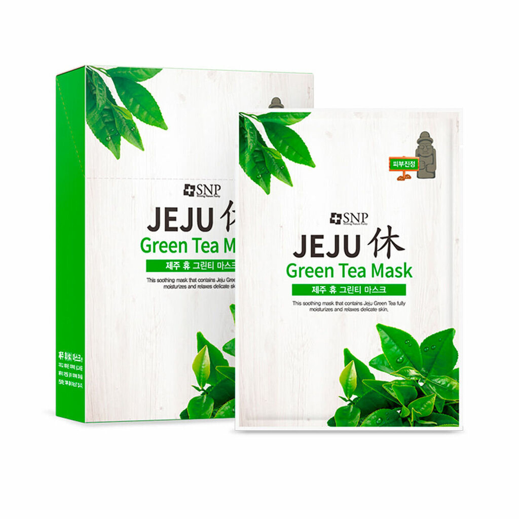 Sejas maska SNP JEJU Green Tea (20 ml) цена и информация | Sejas maskas, acu maskas | 220.lv