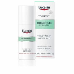 Увлажняющий крем для лица Eucerin Dermopure Facial Moisturizing Fluid, 50 мл цена и информация | Наносите на чистую кожу лица. Подержите около 10-15 минут и смойте водой. | 220.lv