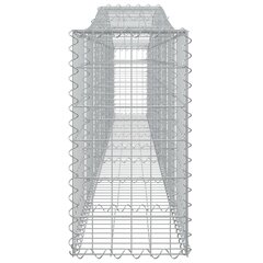 vidaXL arkveida gabiona grozi, 5 gb., 400x30x60/80 cm, cinkota dzelzs цена и информация | Заборы и принадлежности к ним | 220.lv