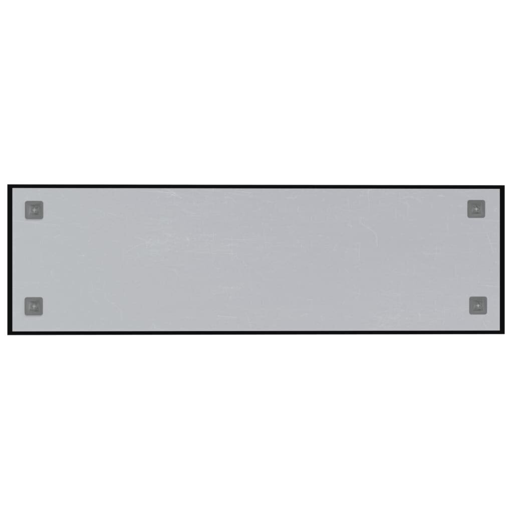 vidaXL magnētiskā tāfele, stiprināma pie sienas, melna, 100x30 cm цена и информация | Kancelejas preces | 220.lv