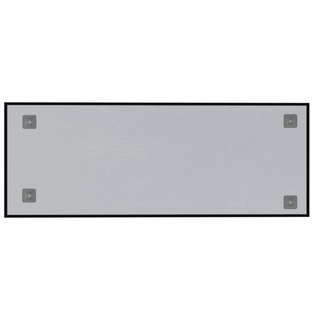 vidaXL magnētiskā tāfele, stiprināma pie sienas, melna, 80x30 cm цена и информация | Kancelejas preces | 220.lv
