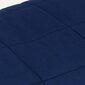 vidaXL smaguma sega, zila, 220x230 cm, 15 kg, audums cena un informācija | Segas | 220.lv