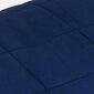 vidaXL smaguma sega, zila, 220x240 cm, 15 kg, audums cena un informācija | Segas | 220.lv