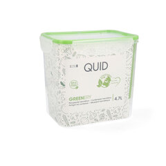 Герметичная коробочка для завтрака Quid Greenery Прозрачный Пластик (4,7 л) (Pack 4x) цена и информация | Посуда для хранения еды | 220.lv