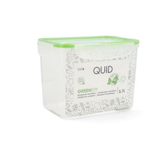 Герметичная коробочка для завтрака Quid Greenery Прозрачный Пластик (3,7 л) (Pack 4x) цена и информация | Посуда для хранения еды | 220.lv