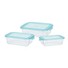 Набор судков 3 Excellent Houseware, стеклянный цена и информация | Посуда для хранения еды | 220.lv