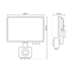 Milagro LED panelis, 10W, balts cena un informācija | LED displeji | 220.lv