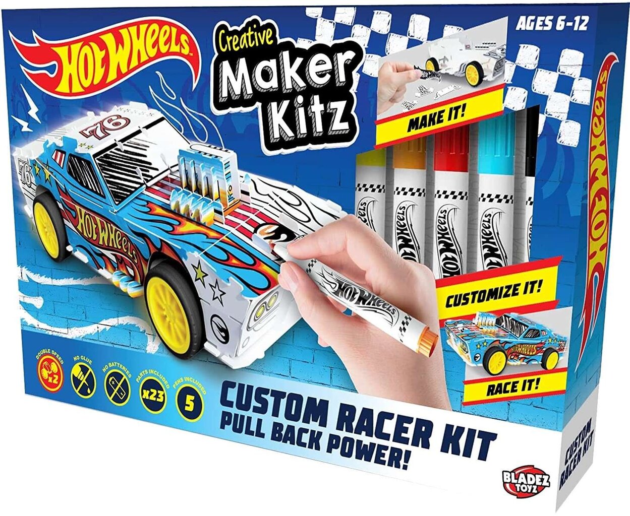 Bladez Creative Hot Wheels Maker Kitz auto komplekts cena un informācija | Rotaļlietas zēniem | 220.lv