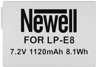 Akumulators kamerai Newell battery Canon LP-E8 cena un informācija | Akumulatori fotokamerām | 220.lv