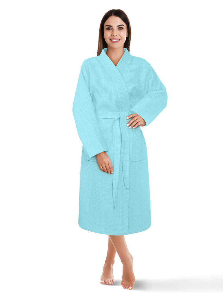 SPIIN Peldkostīms Unisex Kimono Kokvilna A619 piparmētra cena un informācija | Sieviešu halāti | 220.lv