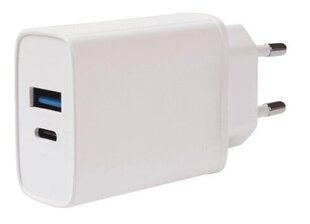 Vivanco адаптер питания USB-A/USB-C PD3 20W, белый (62401) цена и информация | Зарядные устройства для телефонов | 220.lv