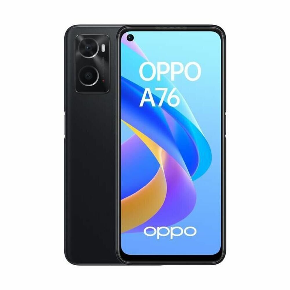 Viedtālrunis Oppo A76, 128 GB, Dual SIM, Glowing Black цена и информация | Mobilie telefoni | 220.lv