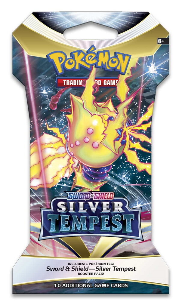 Spēle Pokemon TCG - Sword & Shield Silver Tempest Sleeved Booster cena un informācija | Galda spēles | 220.lv