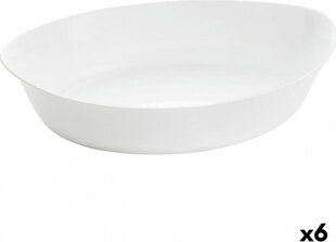 Luminarc Pasniegšanas Plate Ovāls 32 x 20 cm Balts Stikls (6 gb.) цена и информация | Формы, посуда для выпечки | 220.lv