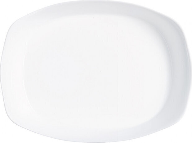Luminarc Pasniegšanas Plate Taisnstūra Balts Stikls 38 x 27 cm (6 gb.) cena un informācija | Cepamais papīrs, trauki, formas | 220.lv