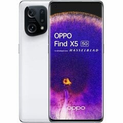 Oppo Find X5 5G 6,55" Snapdragon 888 8 GB RAM 256 GB White cena un informācija | Mobilie telefoni | 220.lv