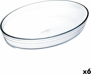 Форма для выпечки Ô Cuisine   овальная 35 x 25 x 7 cm Прозрачный Cтекло (6 штук) цена и информация | Формы, посуда для выпечки | 220.lv