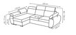 Stūra dīvāns Boston P, pelēks cena un informācija | Stūra dīvāni | 220.lv