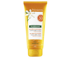 Saules aizsargkrēms Klorane Polysianes Sublime Spf30 Sun Cream Gel, 200 ml cena un informācija | Sauļošanās krēmi | 220.lv