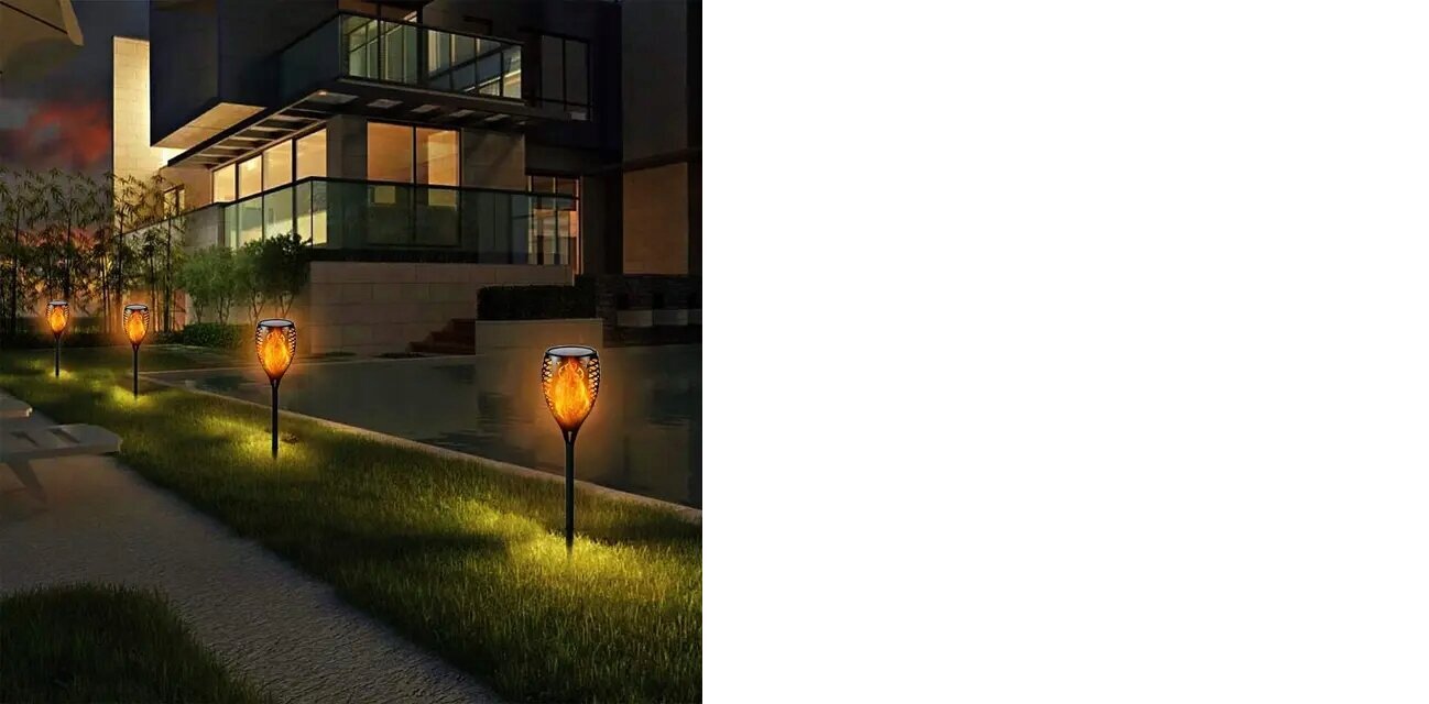 Dārza LED lampa MAXSELL melna 50 cm 4 gab cena un informācija | Āra apgaismojums | 220.lv