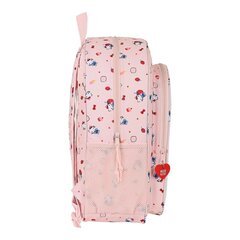 Skolas soma Hello Kitty Happiness girl Rozā Balts (33 x 42 x 14 cm) cena un informācija | Skolas somas | 220.lv