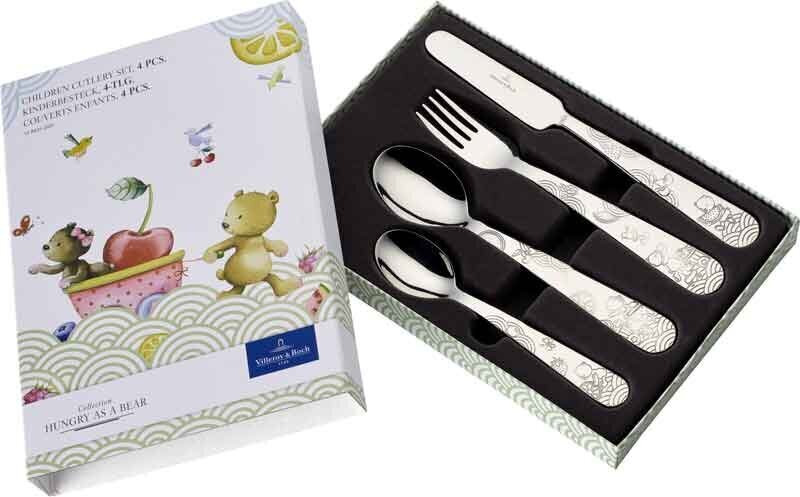 Villeroy & Boch "Hungry as a Bear" bērnu trauku komplekts 7gb цена и информация | Trauki, šķīvji, pusdienu servīzes | 220.lv