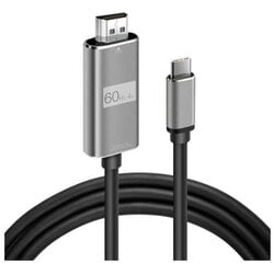 Kabelis ADAPTER USB-C 3.1 tipa C HDMI 4K 60 Hz MHL 2m цена и информация | Кабели и провода | 220.lv