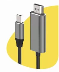 Kabelis ADAPTER USB-C 3.1 tipa C HDMI 4K 60 Hz MHL 2m цена и информация | Кабели и провода | 220.lv